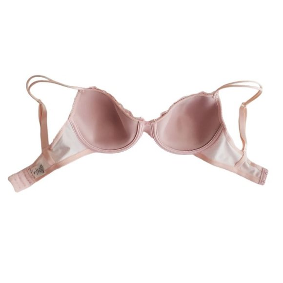 Pink Polka Dot 3 Piece Lace Trim Bra & Thong Bundle | Like New | 32D, Small - Picture 5 of 13